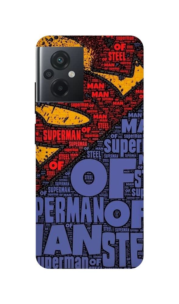 Arvi Enterprise Supman Printed Mobile Back Hard Case and Cover for Poco M5