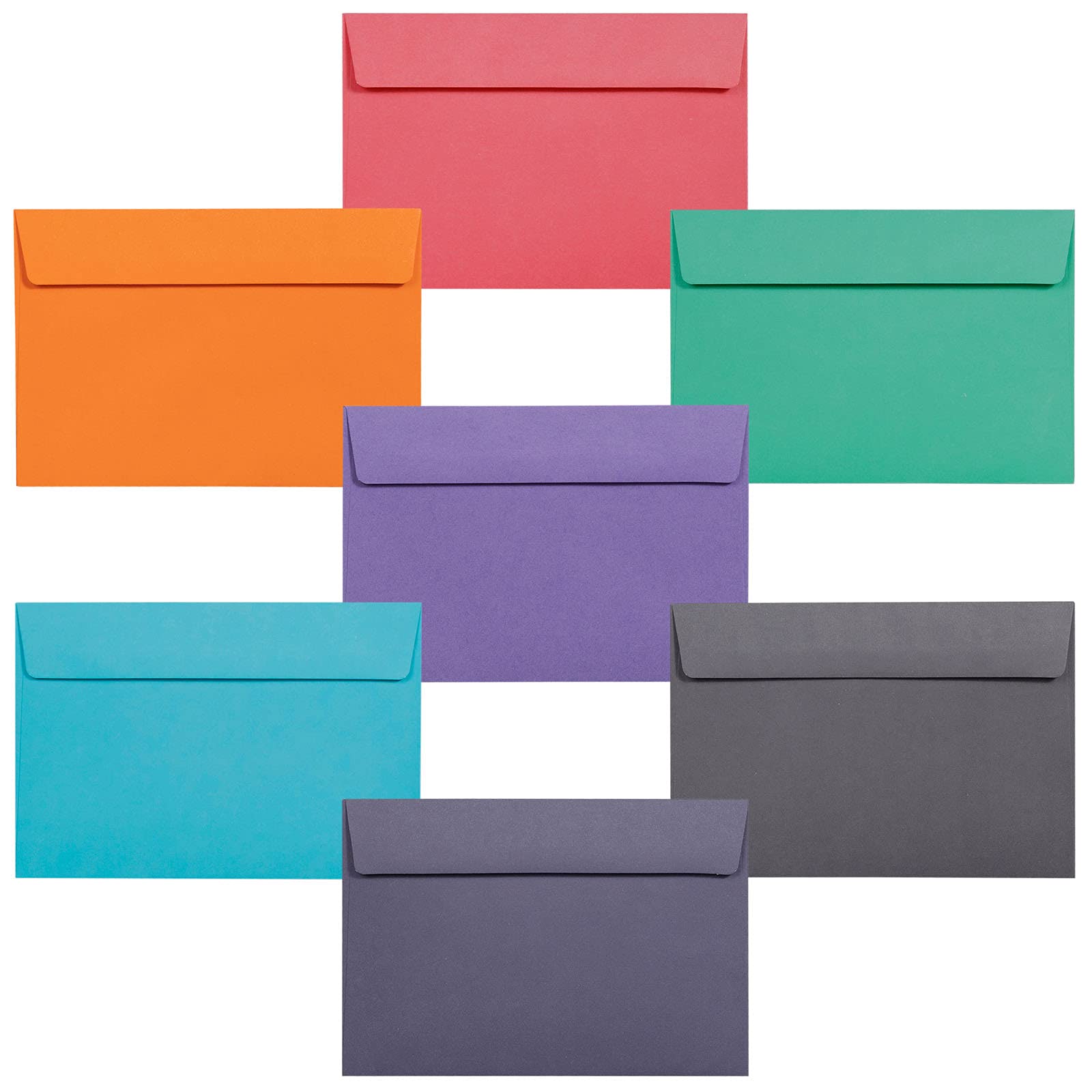 Invitation Envelopes, 140-Pack 4x6 Envelopes for Invitations, Colored Envelopes, A4, 4 1/4 x 6 1/4 Inches, 7 Colors