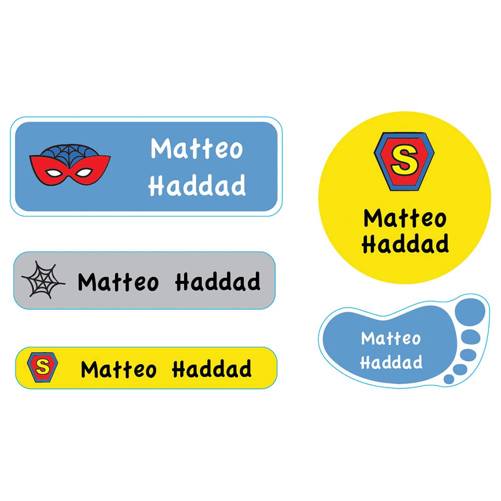 Essmak Superspider Personalized School Labels For Kids | Customized School Labels | School Labels | School Label For Kids | Labels For Kids | Personalized School Labels | Customized School Labels