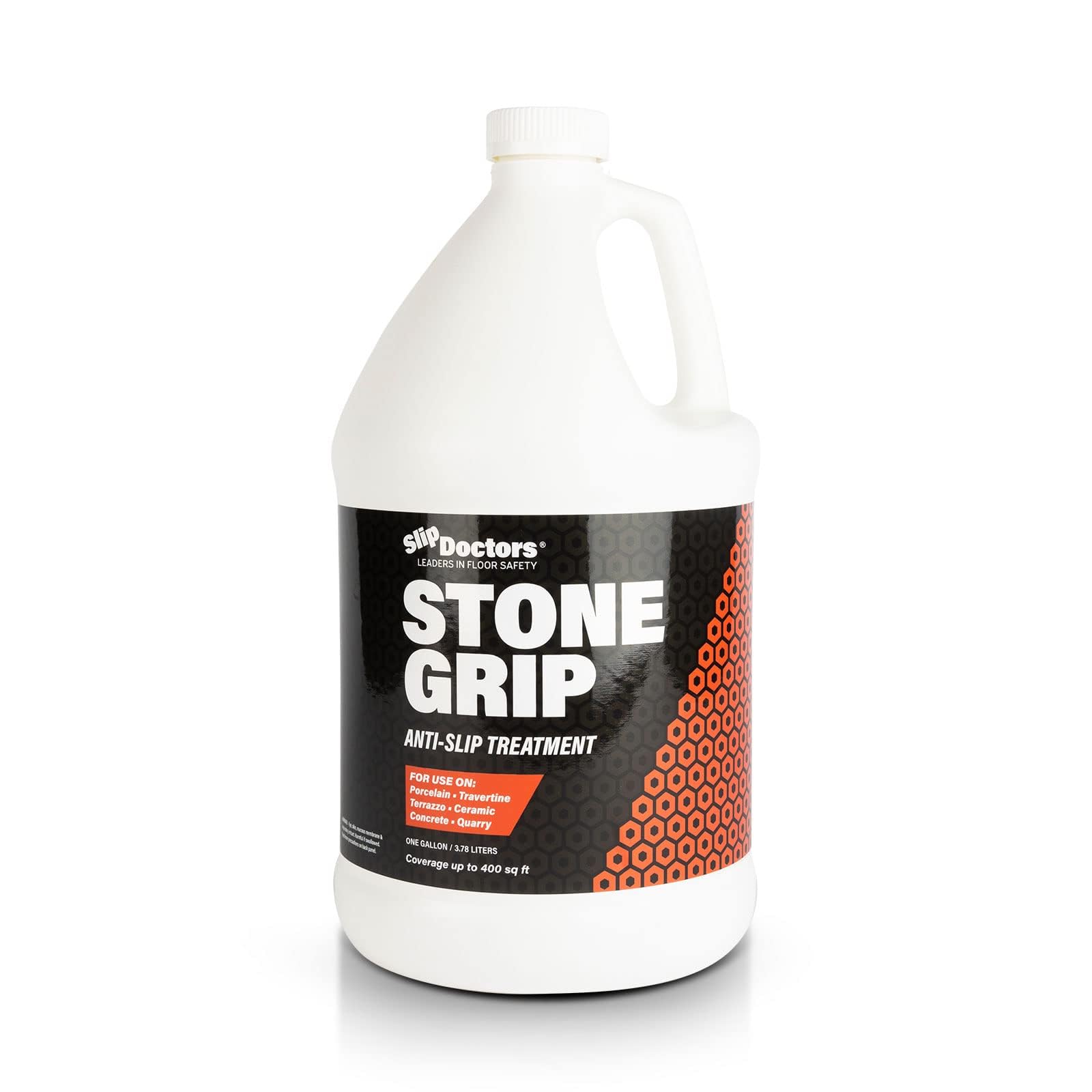 Stone Grip Industrial (Gallon) Non-Slip Floor Treatment for Tile and Stone to Prevent Slippery Floors. Indoor/Outdoor, Residential/Commercial, Works in Minutes for Increased Traction