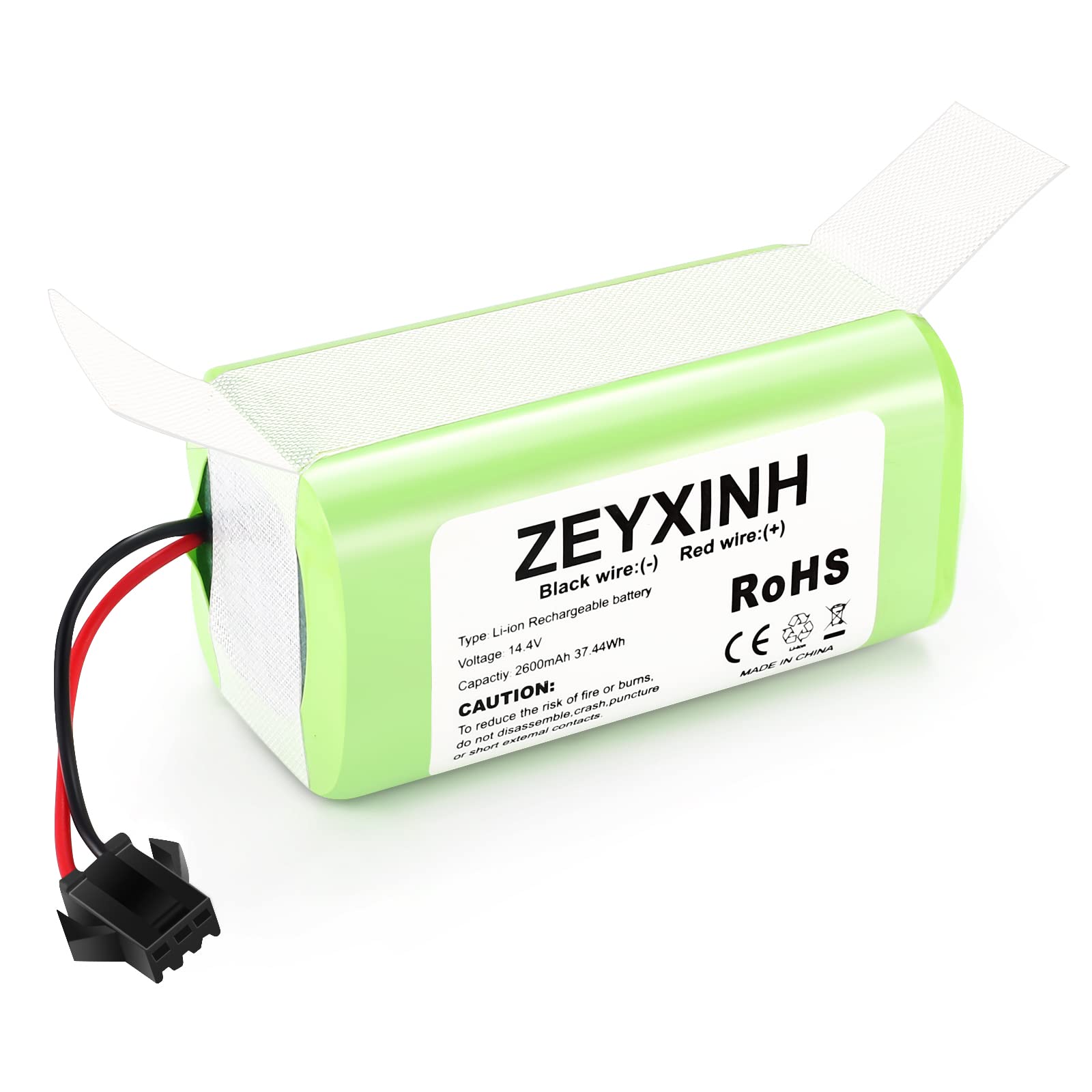 ZEYXINH 14.4V 2600mAh Replacement Battery for Eufy RoboVac 11 11S 11S MAX 12 15C 15C MAX 15T 30 30C 30 MAX 35C Ecovacs Deebot N79 N79S DN622 Conga 990 950 1090 1790 1990 Tesvor 500 IKHOS S14 S15