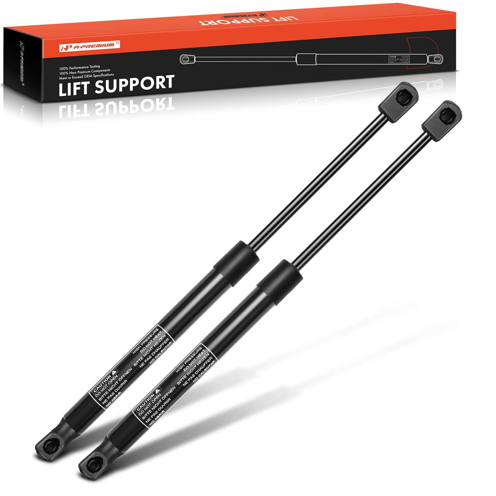 A-Premium Tailgate Rear Hatch Lift Supports Shock Struts Compatible with Select Ford Models - Focus 2012 2013 2014 2015 2016 2017 2018 Hatchback - Replace# 059992, 1747492(2PC Set)