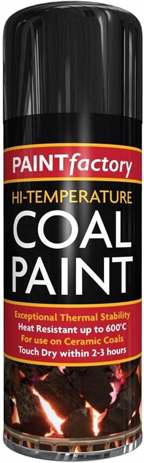 Eliz Rapide Paint Factory Ultra High Thermal Resistant Coal Black Spray Paint for BBQ Grill Stove Engine Exhaust 400ML - Perfect Choice for High-Heat Applications.