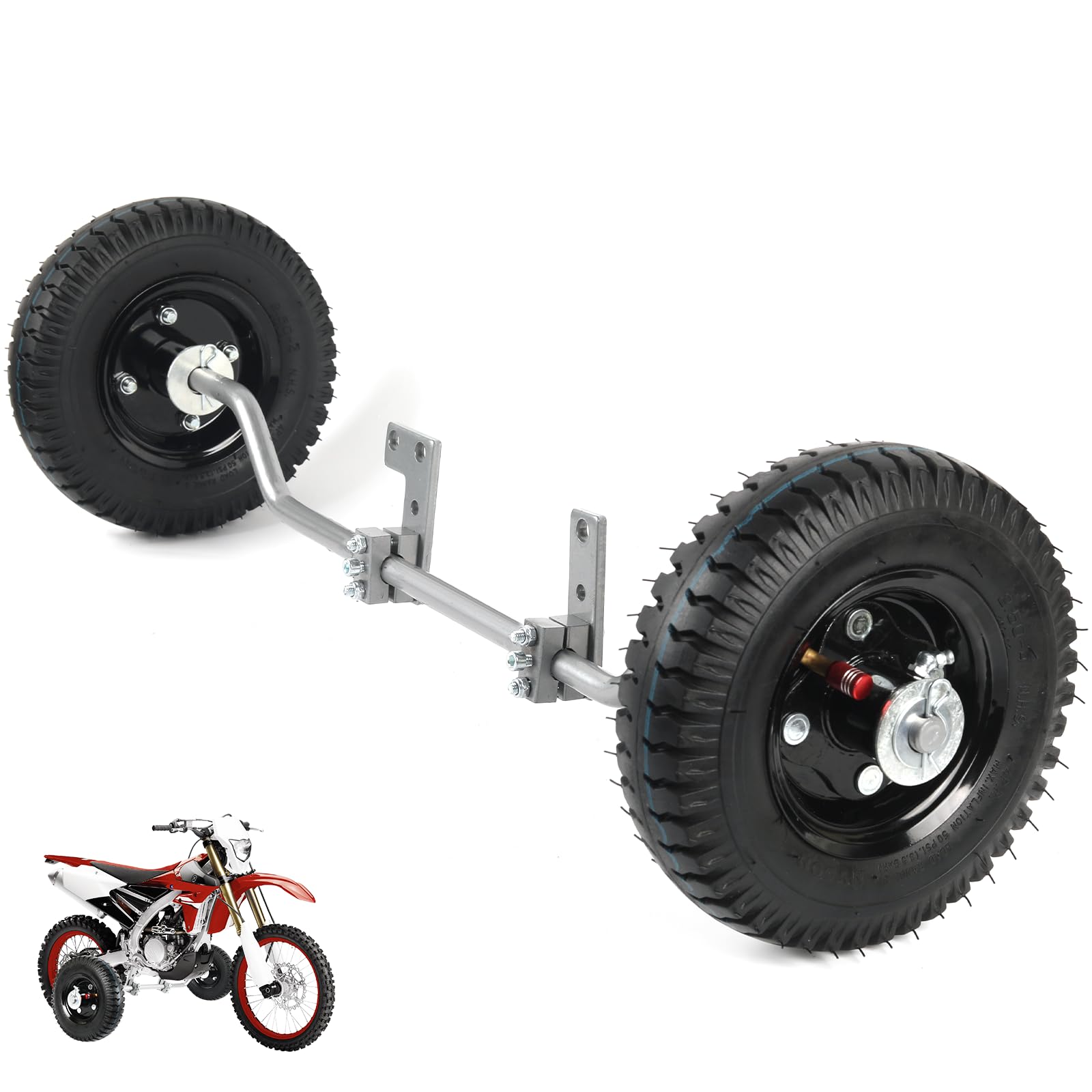 AR-PRO Adjustable Height Training Wheels for Kids' Dirt Bikes - Compatible with Honda XR50 CRF50 Z50 Z50R, Razor MX125 MX400 MX500 MX500, Yamaha PW50 TTR50, and Most 50CC 49cc Motorcycles