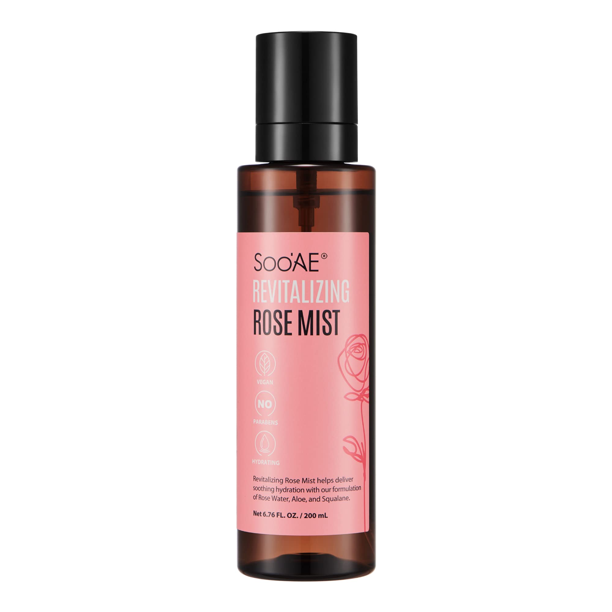 SOOAERevitalizing Rose Mist For Women, 200 ml