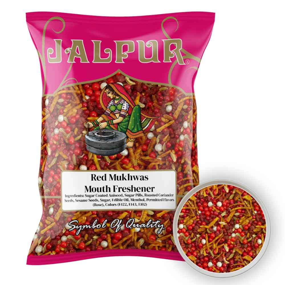 Jalpur - Red Mukhwas (Indian Mouth Freshener) - 100g