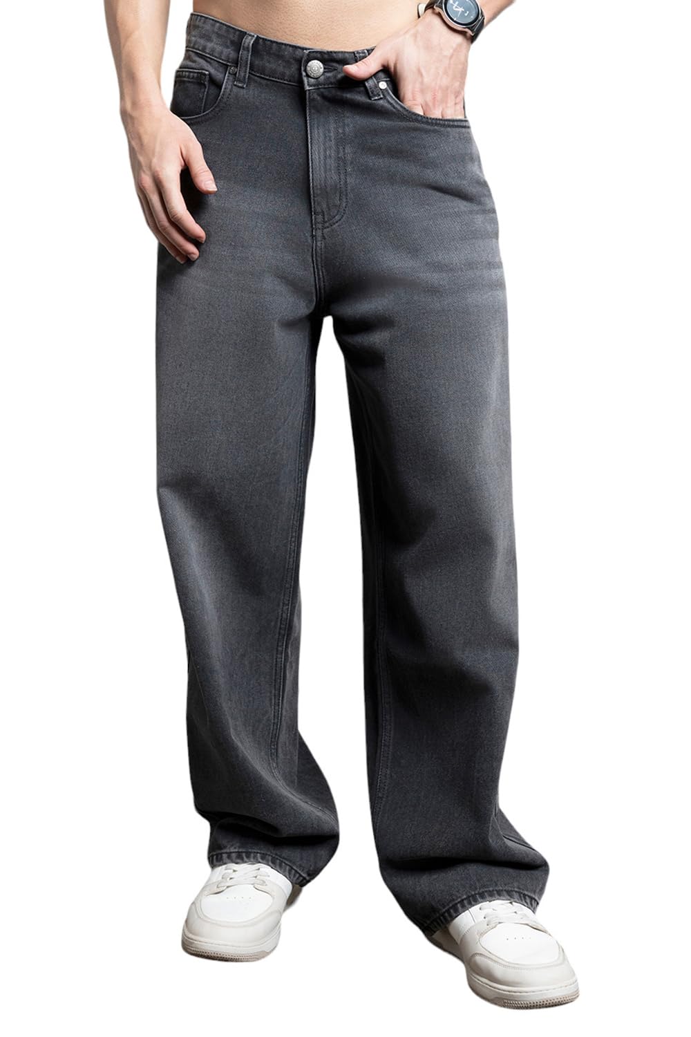 HIGH STAR Men's Relaxed Jeans