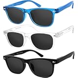 Yogo Vision Kids Sunglasses Polarized Frame Sunglasses for Kids Boys Girls &lpar;3 Pack Age 3-10&rpar;