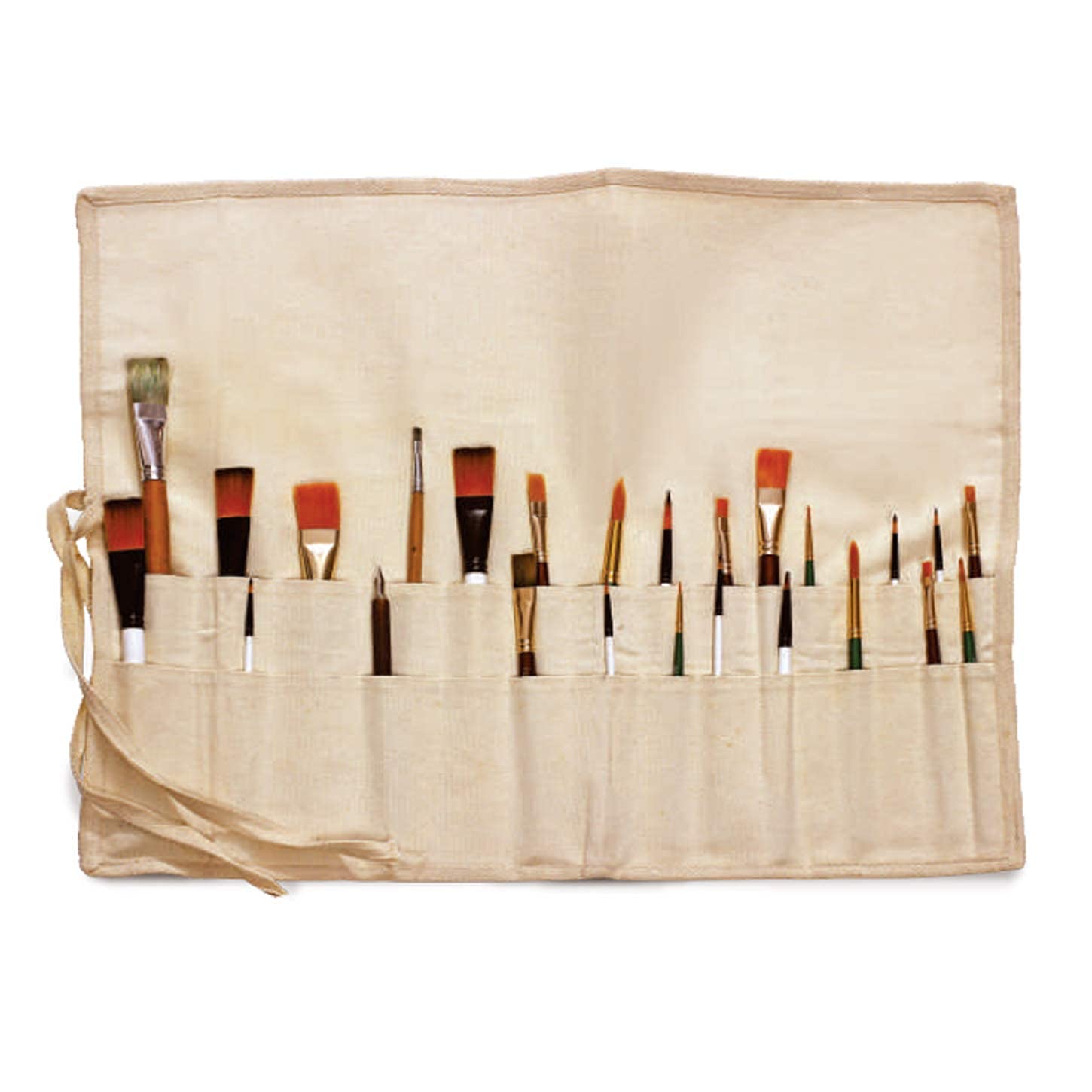 Liquidraw Paint Brush Holder Roll Up Brush Bag 30 Pocket Case Storage Pouch Make up Brush Case