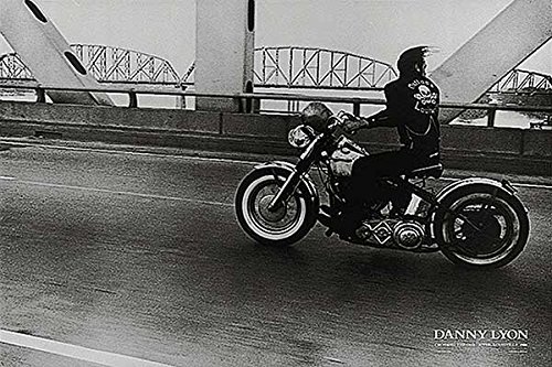 Crossing the Ohio River Photography Art Poster Print by Danny Lyon Motorcycle Bridges Biker, 30x20 20x30 Print AP314852_PC0_FI0_SV0_IN2