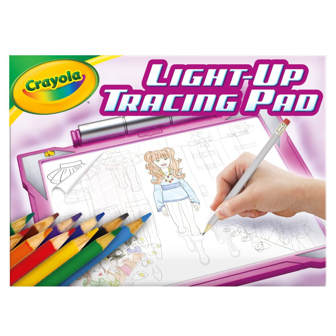 CrayolaLight Up Tracing Pad - Pink, Art Kit for Kids, Kids Toys & Games, Light Box, Holiday Gifts for Girls & Boys, 6+ [Amazon Exclusive]