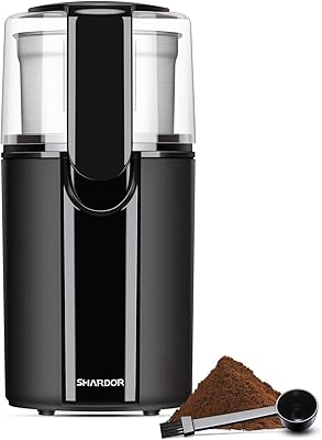 SHARDOR Coffee Grinder Electric, Coffee Bean Grinder Electric, Herb Grinder, Nut Grain Grinder with 1 Removable Stainless Steel Bowl, Black