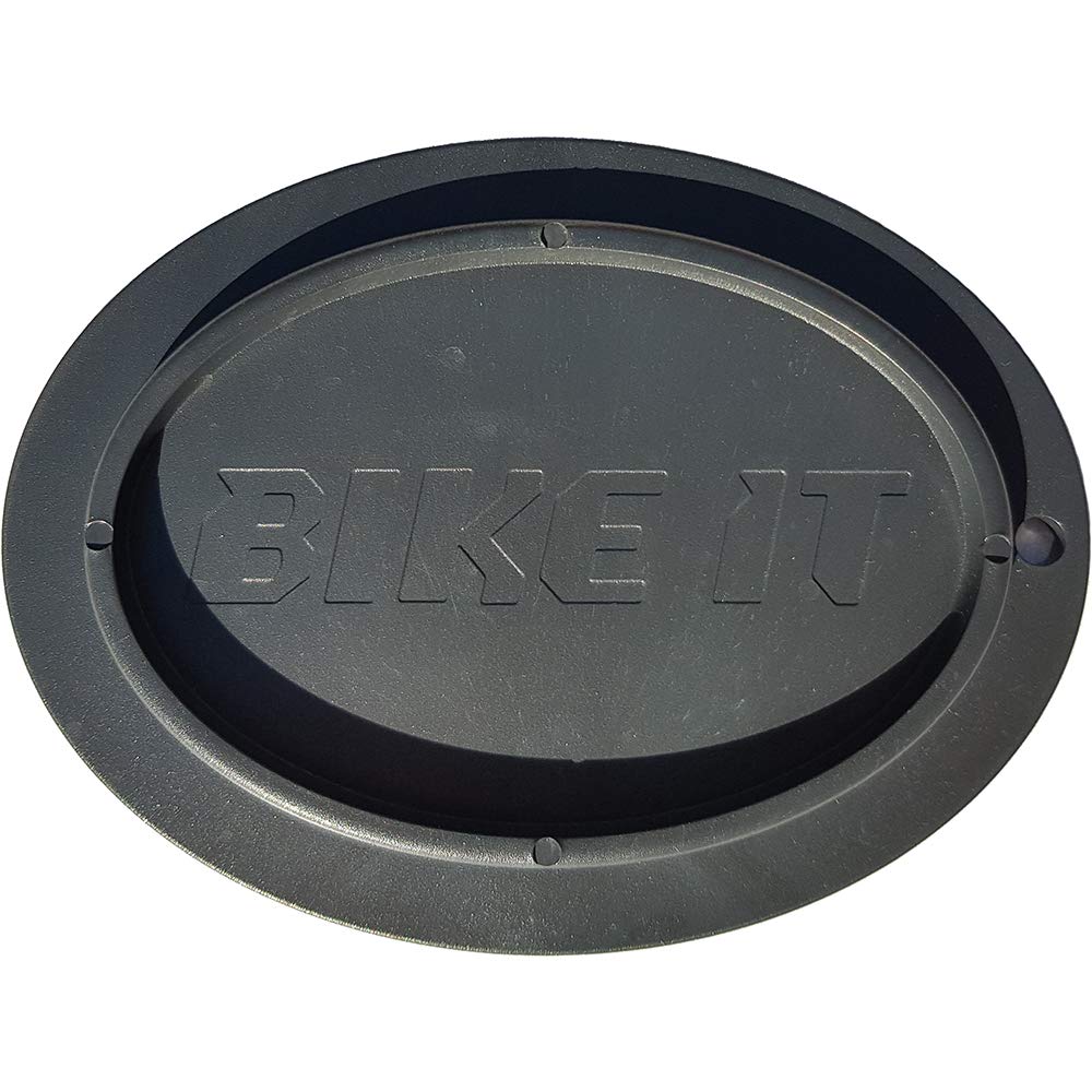 Universal Motorcycle Motorbike Oval Bike Side Stand Pad Puc/Puk/Puck - Black