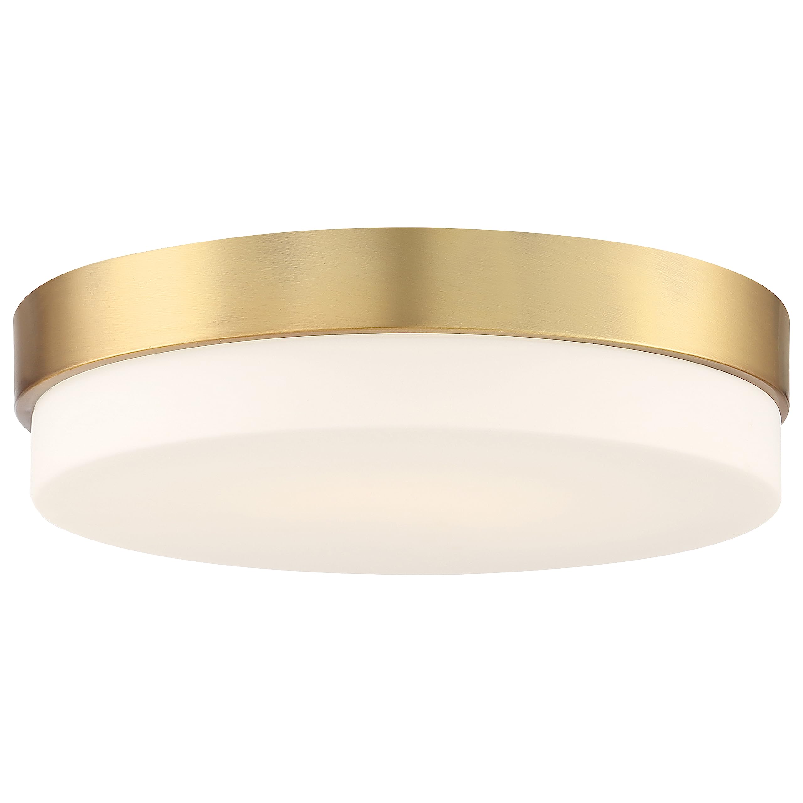 Access Lighting 20827LEDD-ABB/OPL Roma Flush Mount, 1-Light 35 Watts, Antique Brushed Brass