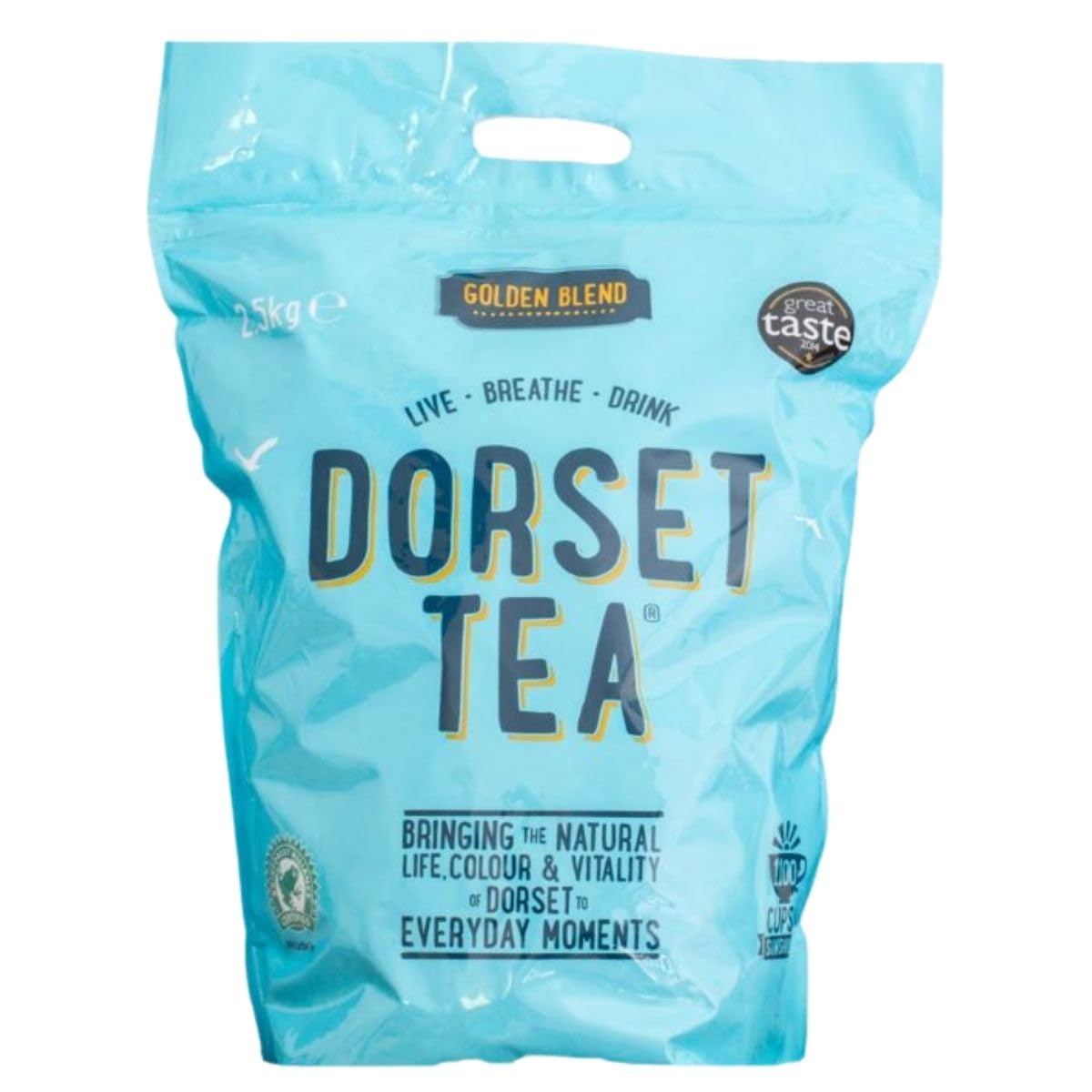 Dorset TeaSunshine Blend Bulk Pack 1100 Biodegradable Black Tea Bags for Catering, Sharing, Office Tea Breaks - 100% Rainforest Alliance Certified