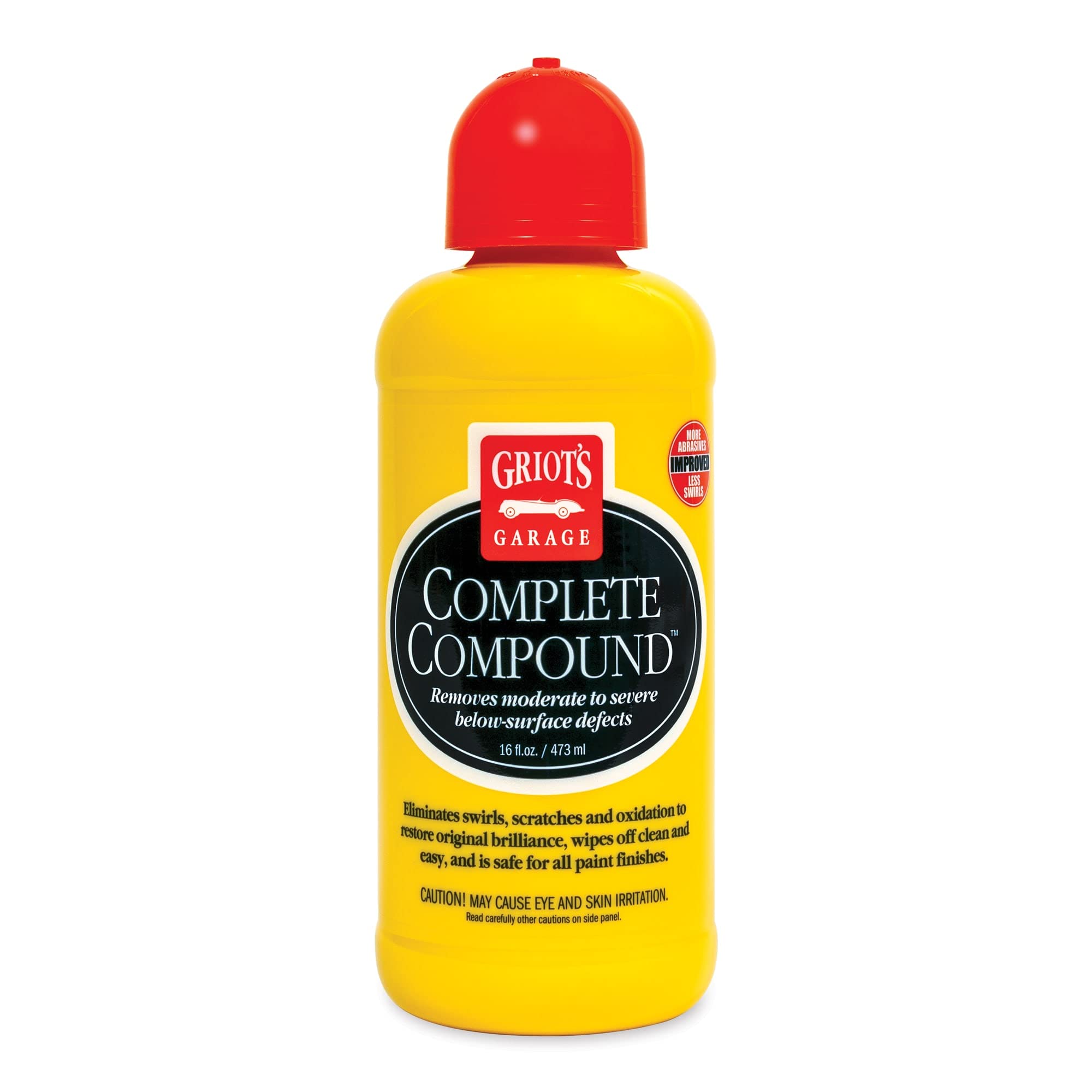 Griot's Garage 10862 Complete Compound – Remove Scratches & Swirl Marks by Hand or With a Polisher, Easy Wipe Off With No Dust. Body Shop Safe with No Silicones or Fillers, 16 Ounce