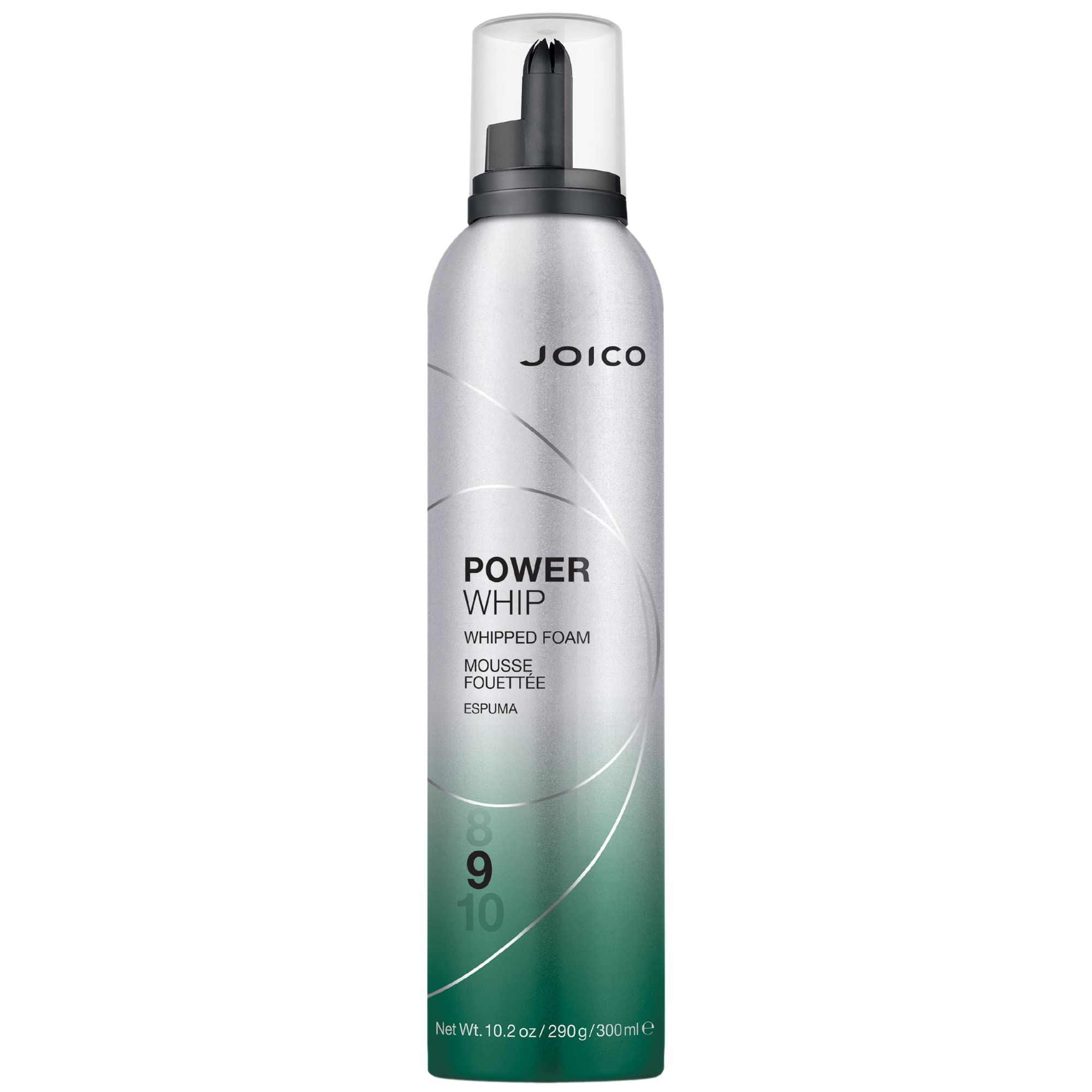 Joico Power Whip Whipped Foam | For Most Hair Types | Add Volume & Body | Thermal Heat, Humidity, & Pollution Protection | Boost Shine | Control Frizz & Flyaways | Silicone & Paraben Free