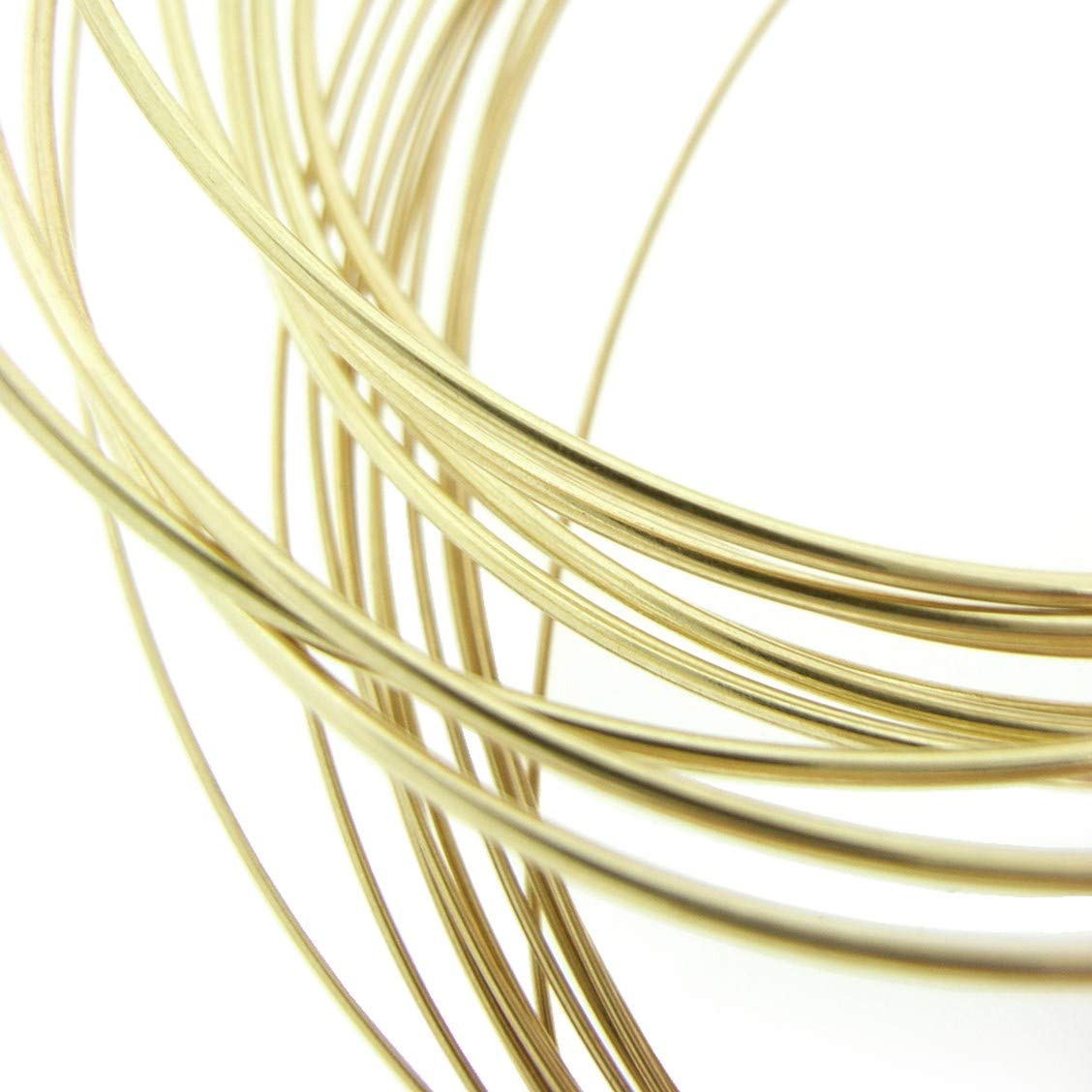 ART IFACT 5 Meters Brass Wire - 16 Gauge (1.626 mm Diameter) - Golden Wire for Jewellery - DIY Jewellery & Artistic