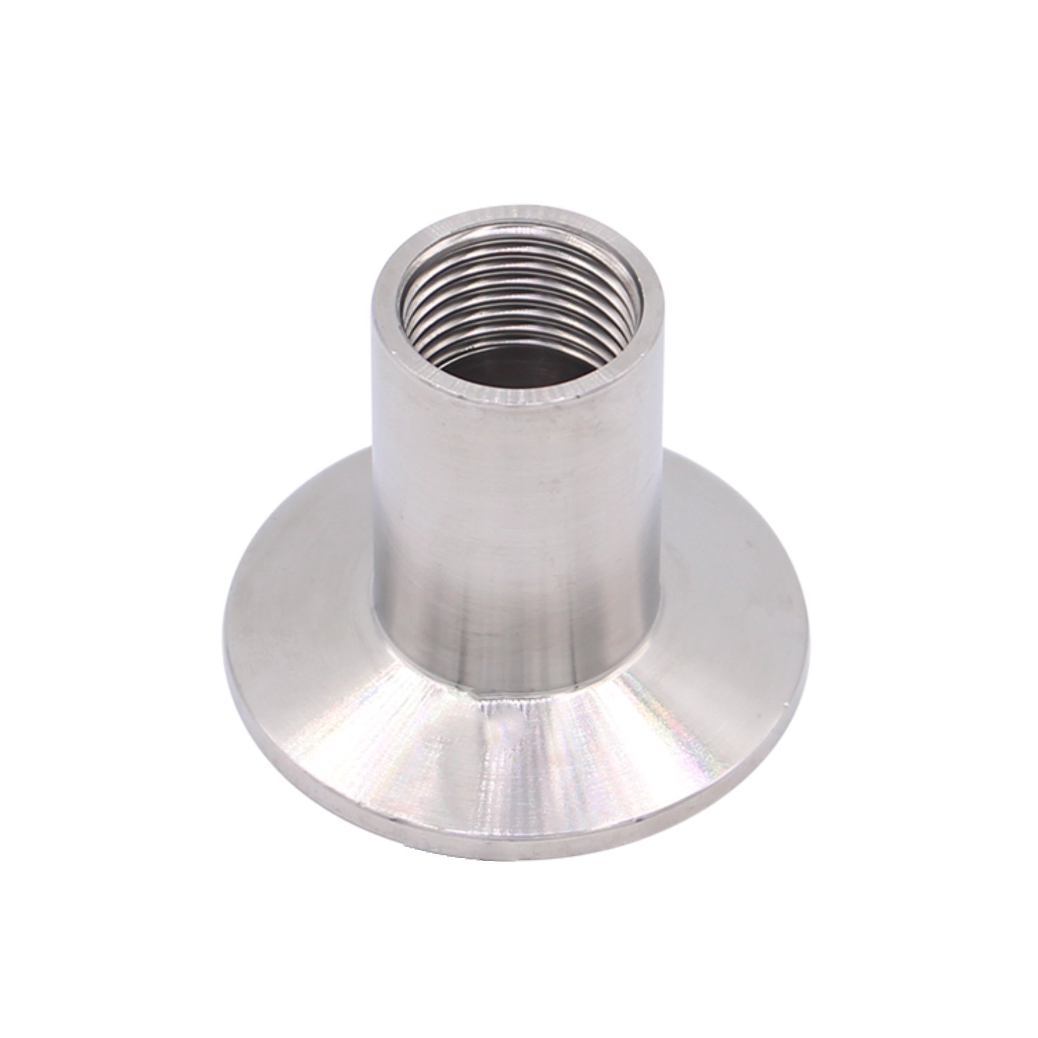 DERNORD Sanitary Female Threaded Pipe Fitting to 1.5 Inch TRI CLAMP (OD 50.5mm Ferrule) (Pipe Size: 1/2" NPT)