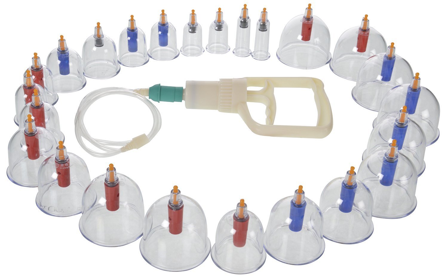 Acs Mat 24 Cups Biomagnetic Acupuncture Chinese Cupping Therapy Suction - 1Set