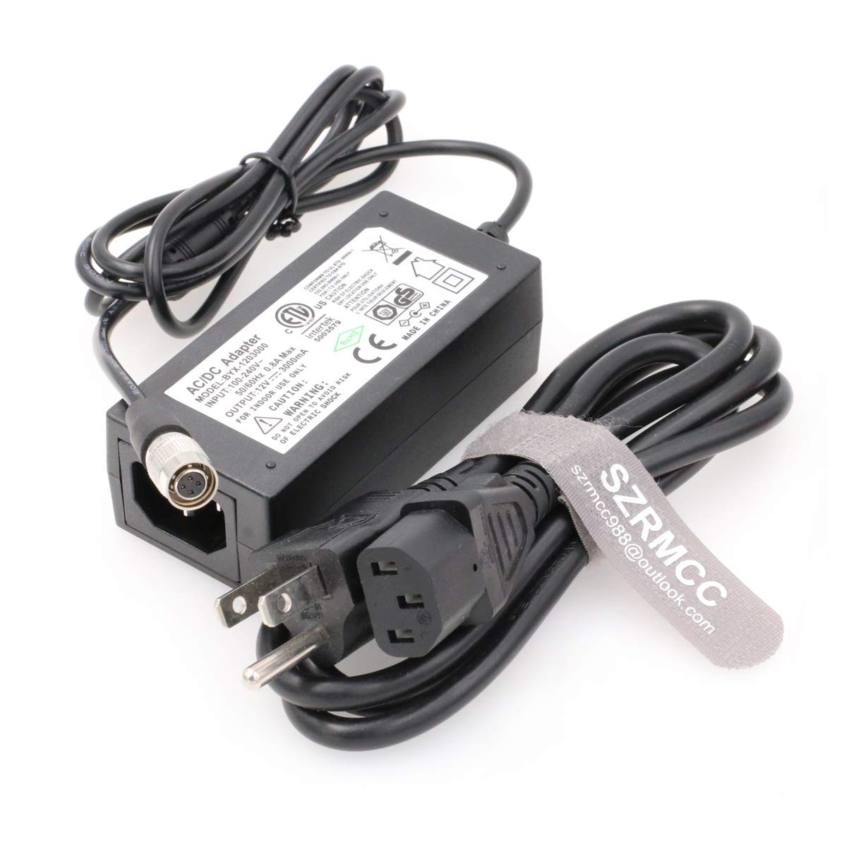 SZRMCC Hirose 4 pin Female AC DC 12V 3A Power Adapter for SmallHD DP7 PRO and AC7 OLED Monitor