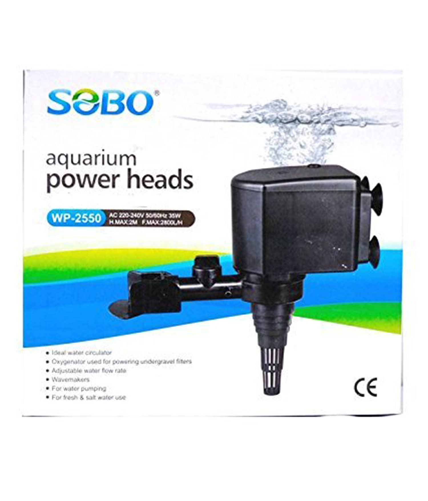 Sebo Aquarium Submersible Pump for water pumping and circulator (WP-2550,35W).