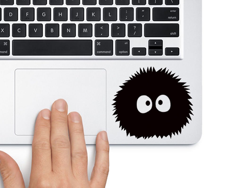 Fusion Graphix Soot Sprite Single Studio Ghibli Laptop Vinyl Sticker (Black)