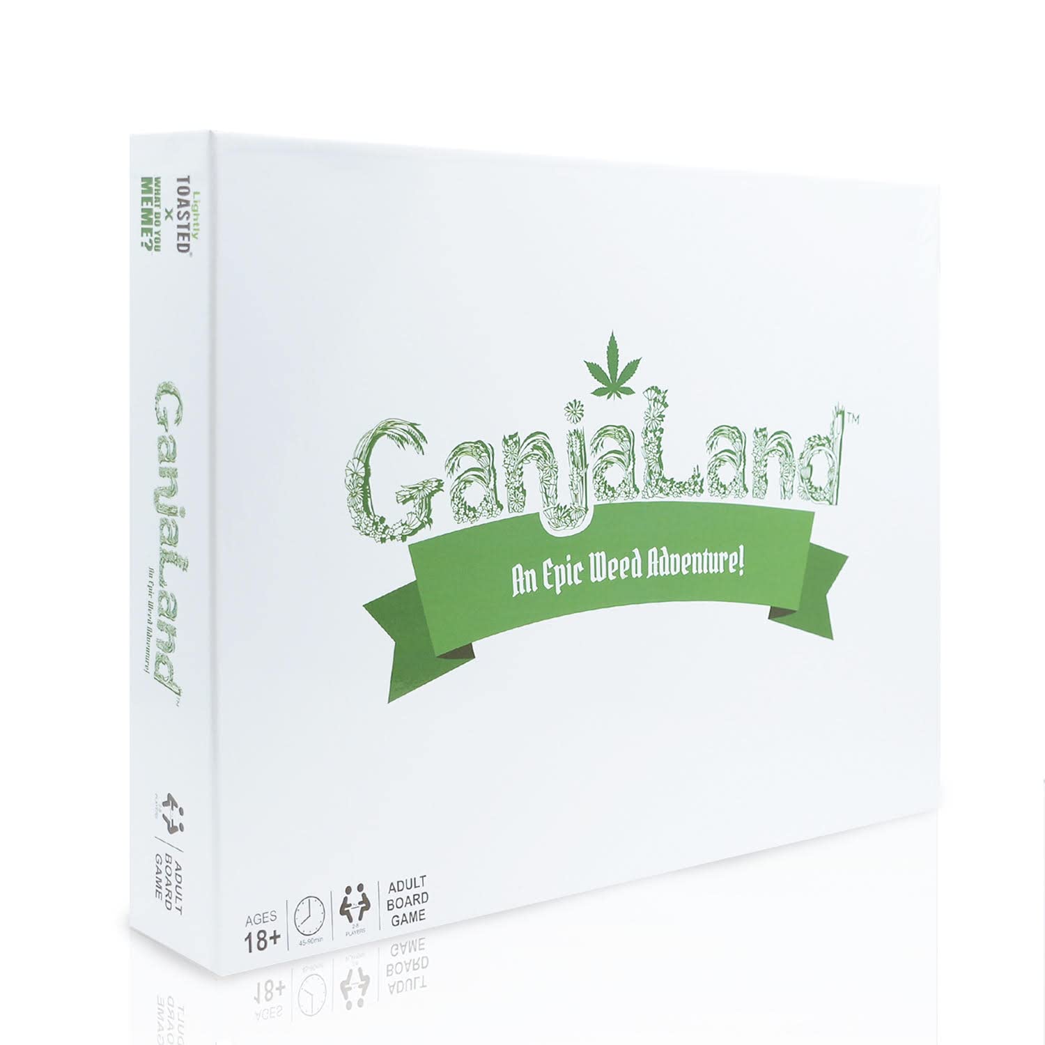 Ganjaland - The Epic Weed Adventure - Weed Board Games for Adults by What Do You Meme? Great for Friendsmas Christmas Party Games & Gift Ideas for Friends