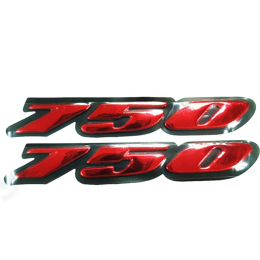 Red 3D Logo Emblem Sticker Decal Polish Gloss Raise Up Compatible with Suzuki GSXR 700 Ninja NC Sabre VF750 Z750 Katana