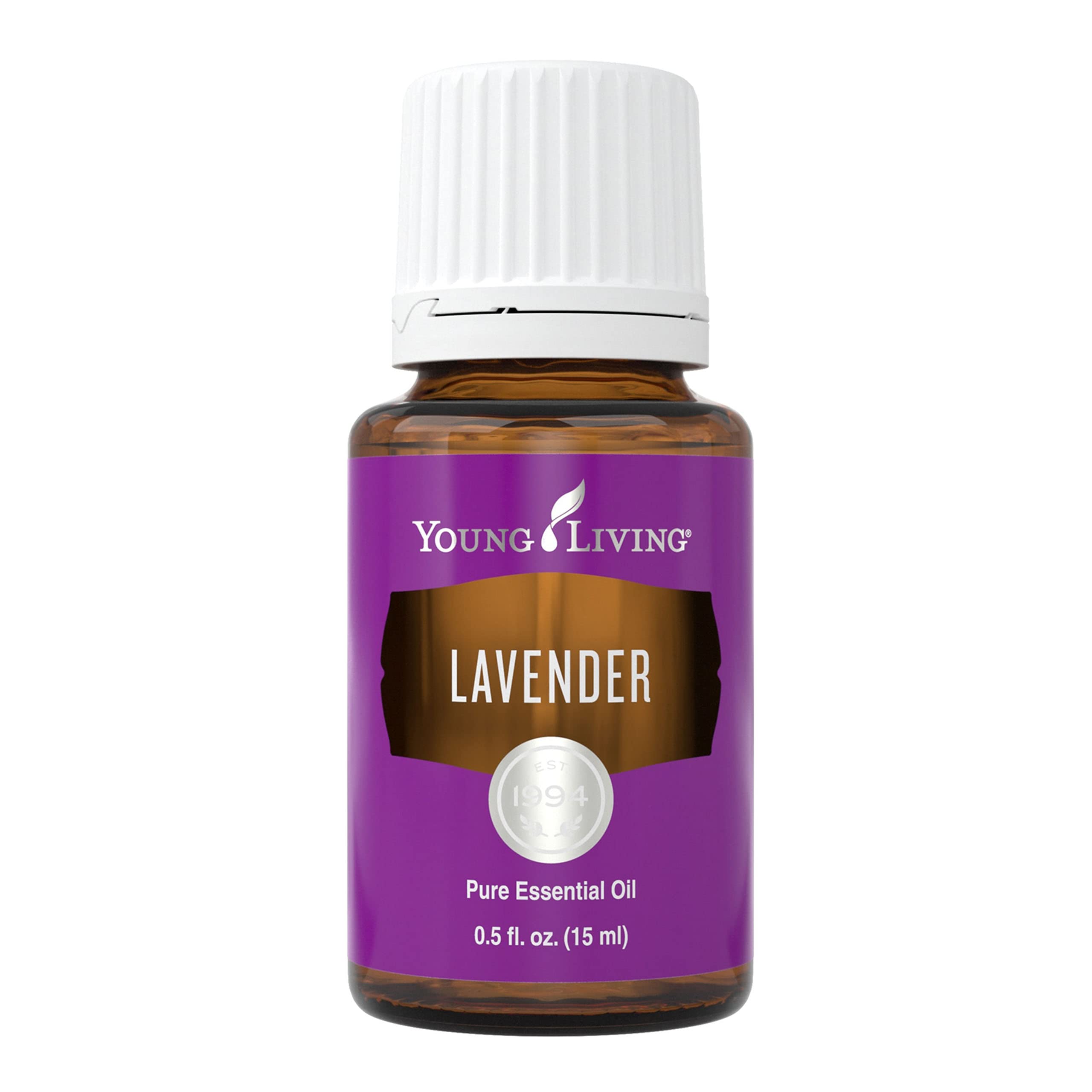 Young LivingLavender Essential Oil | 15ml | 100% Pure Lavender Oil | Aromatherapy Oil for Diffuser and Lavender Essential Oil for The Skin | Steam Distilled from Lavender Flowers