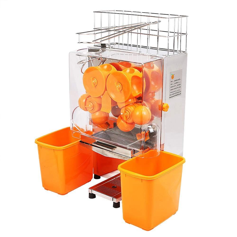 Orange Juice Machine Commercial Lemon Fruit Squeezer Juicer Extractor Machine Auto Feed Oranges/Min for Drink Bar(2000E)