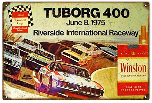 Tuborg 400 Riverside International Raceway Winston Cup Sign