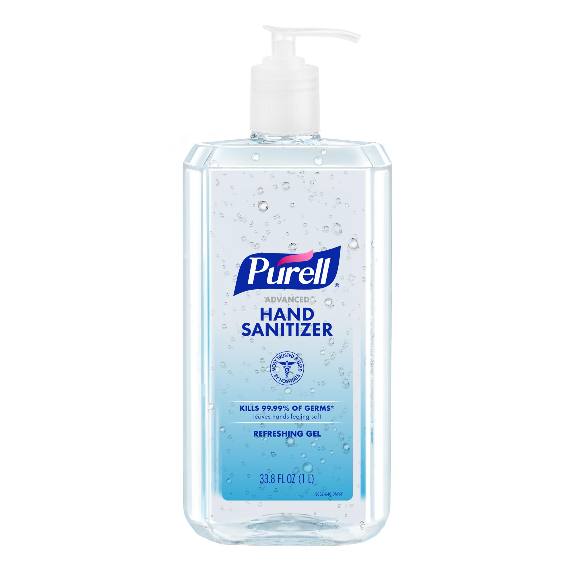 PurellAdvanced Hand Sanitizer Refreshing Gel, Clean Scent, 1 Liter Pump Bottle (Pack of 1) - 9632-04-CMR