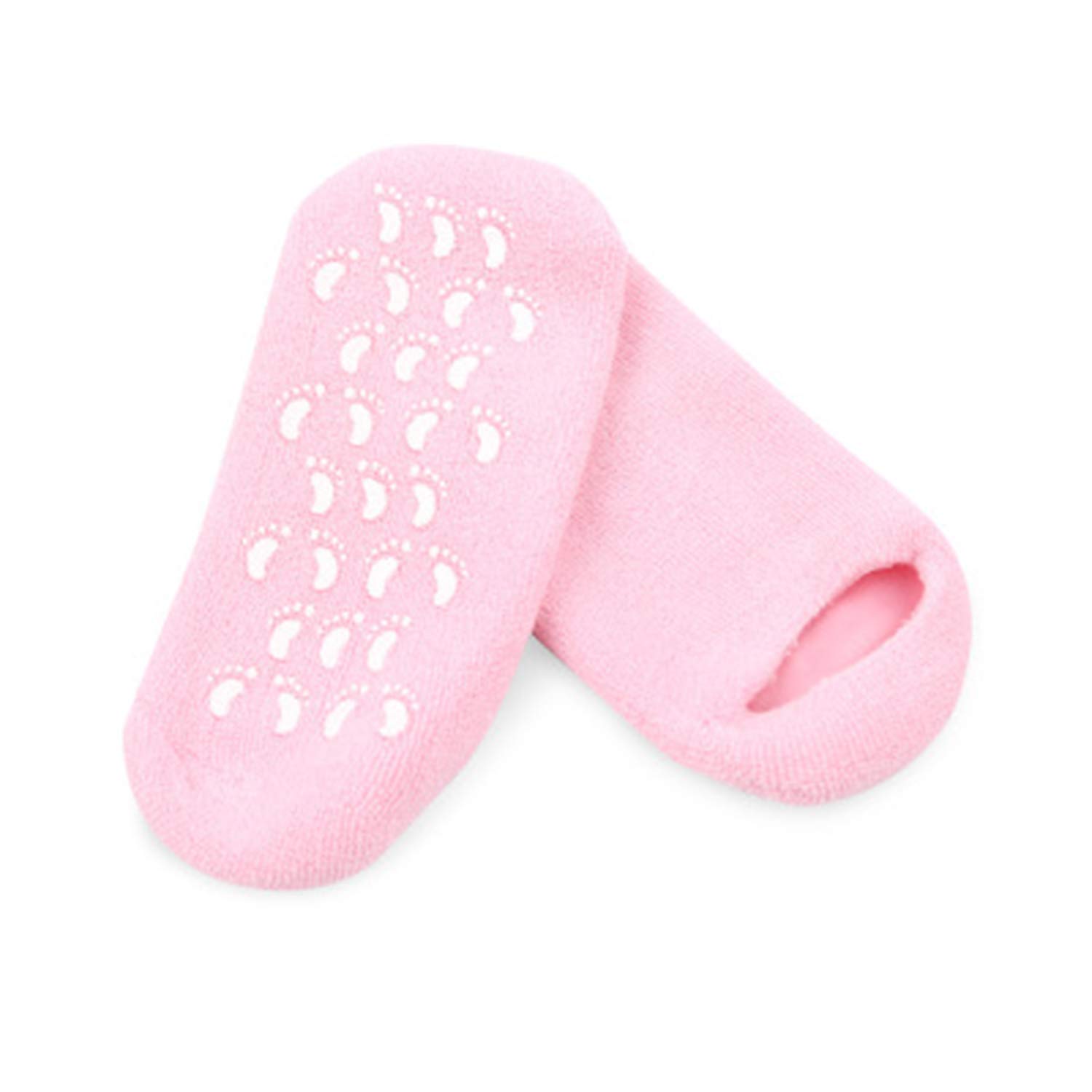 SHOWAY SGS Moisturizing Whitening Exfoliating Foot Mask Gloves Spa Gel Socks Hand Feet Care Beauty Cotton Socks, Assorted Color