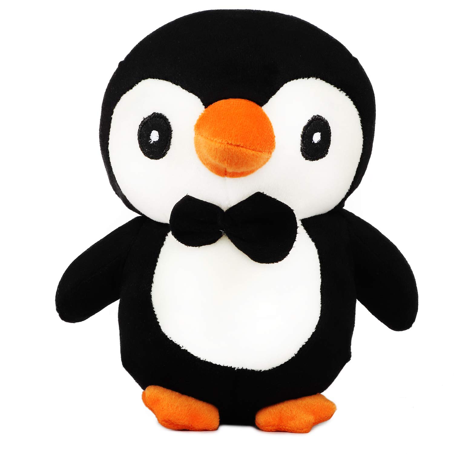 Webby Soft Animal Plush Penguin Toy 20cm, Black