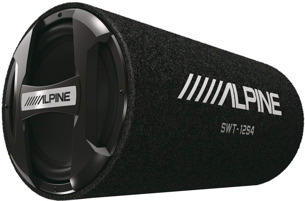 Alpine SWT-12S4 1000w 12" Subwoofer in Bass Tube 4-Ohm Sub