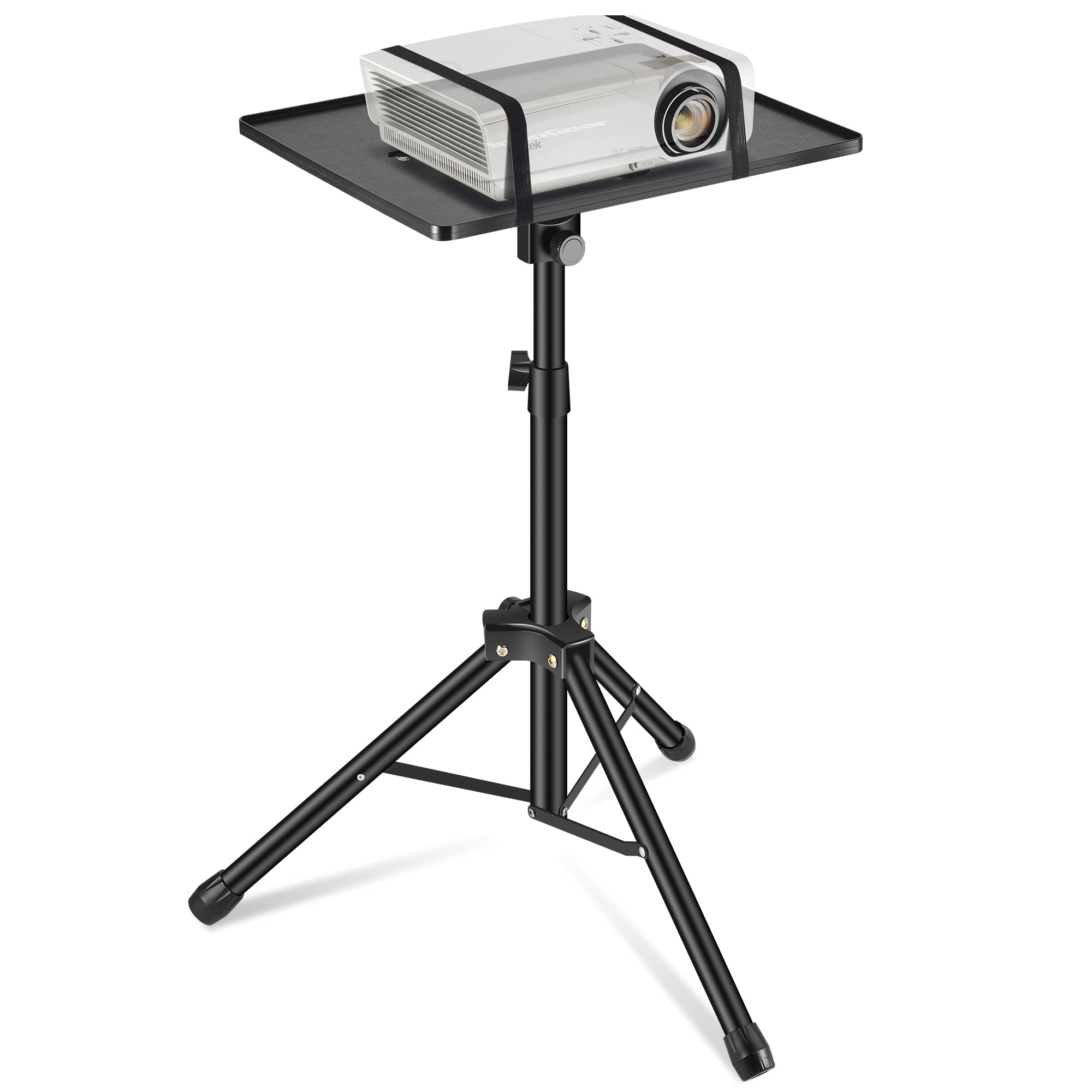 InnoGear Projector Tripod Stand, Foldable Laptop Stand, DJ Equipment Stand Folding Tripod Stand Computer Stand Height Adjustable from 21" to 54" for Office Home Stage Studio Outdoor