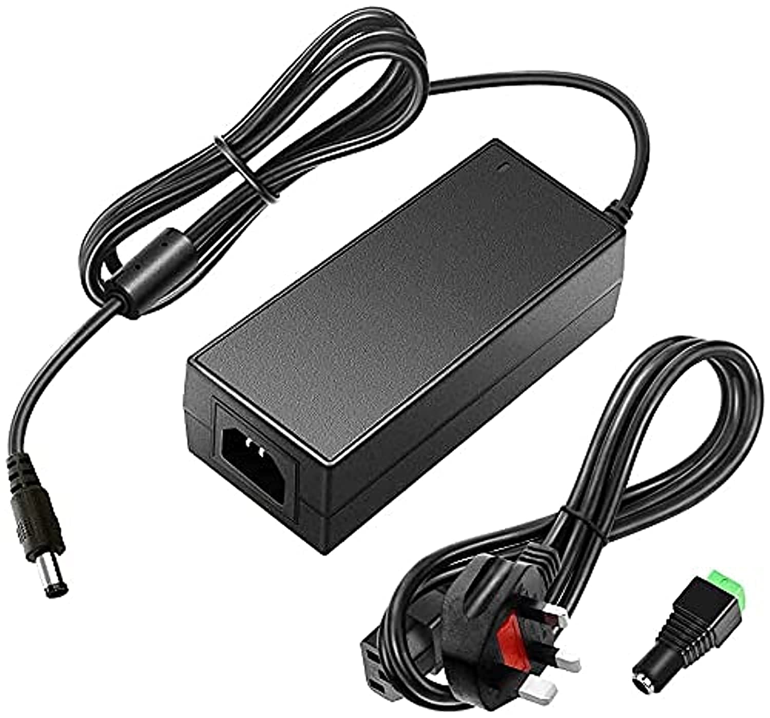 Tomvision 24V 2A DC Power Supply Adapter AC 100V~240V to DC 24 Volt 2Amp 48W Converter Transformer 5.5x2.5mm Plug for 5050 3528 LED Strip Light LED Driver CCTV Security System LCD Monitor (24V2A)