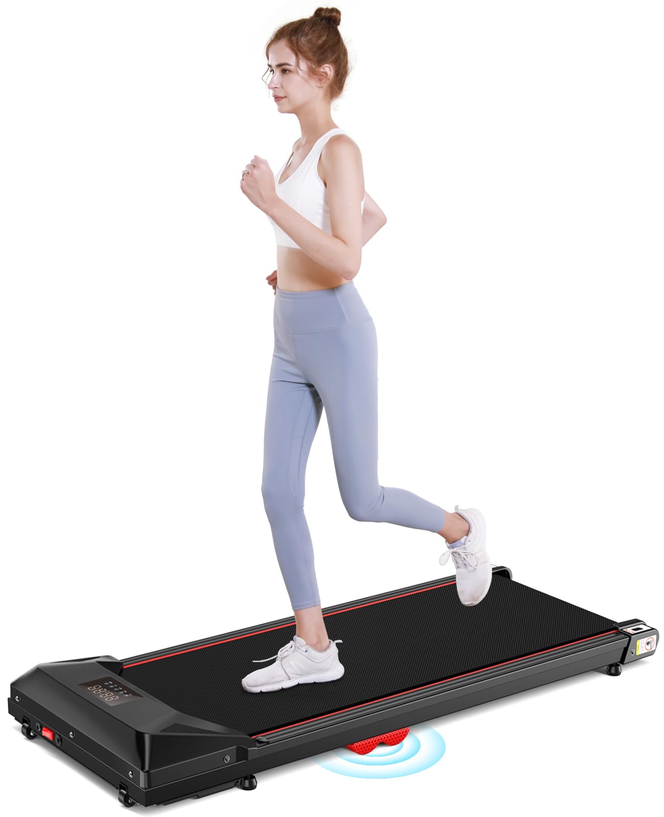 Under Desk Treadmill,Walking Pad,Silicone Buffer,320 lbs Capacity