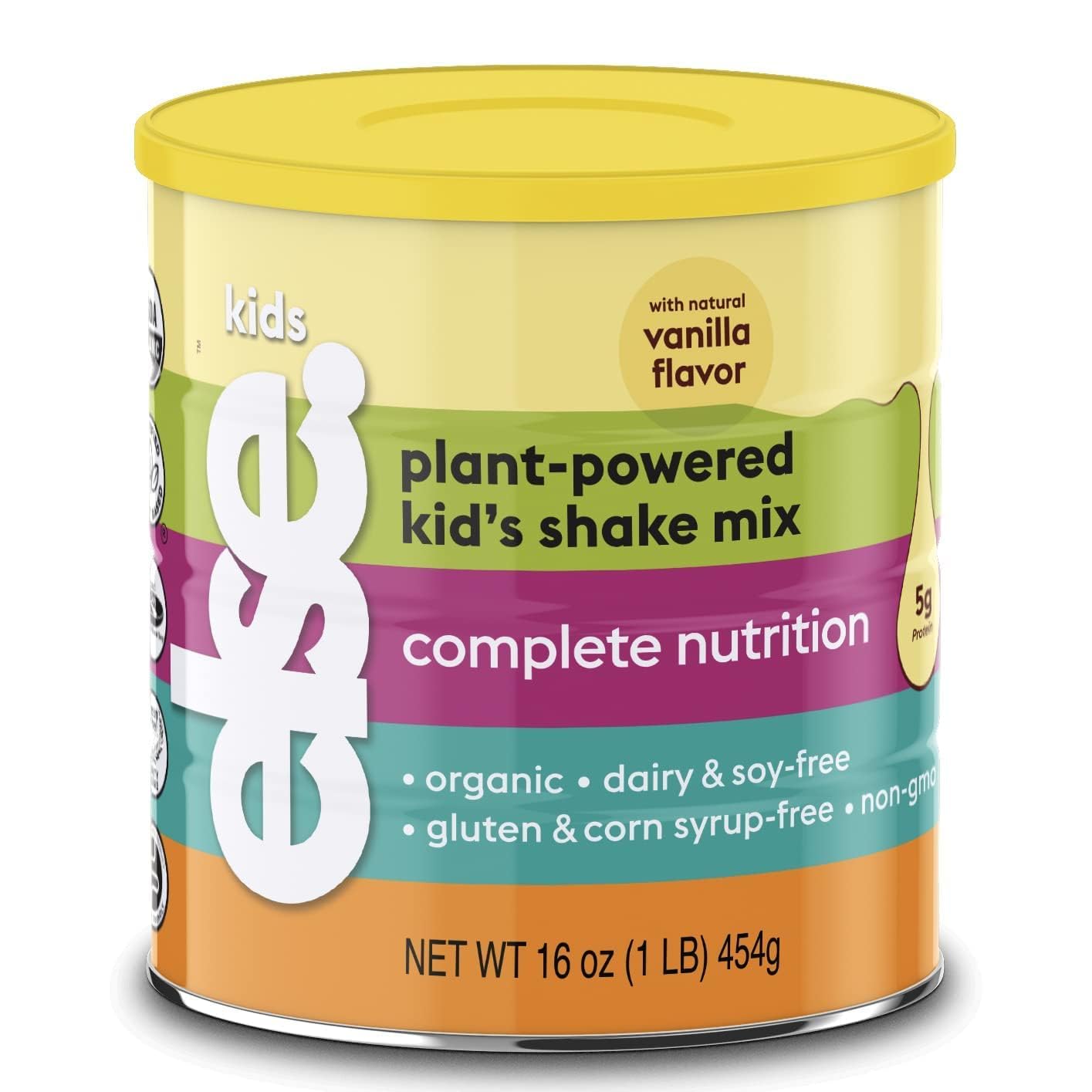 ELSE NUTRITIONPlant-Based Kids Protein Shake Powder for Ages 2-12. Dairy-Free Kids Complete Nutrition Drink Mix with Essential Amino Acids, 25 Vitamins & Minerals, Vanilla, 1- Pack