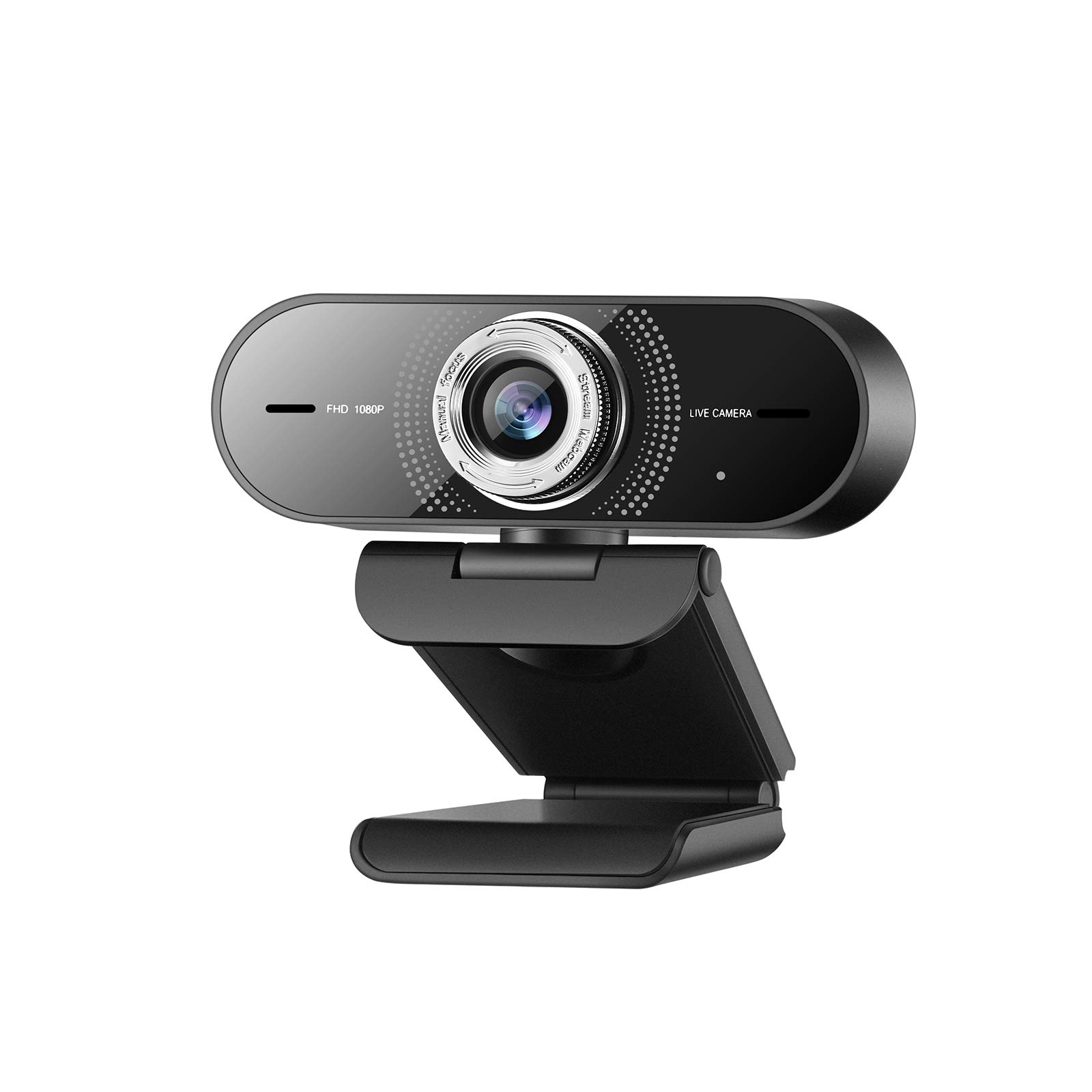 1080P Computer Camera with Microphone,Web Camera with Wide Angle for Conferencing/Online Teaching/Meeting,Low-Light Correction and Manual Focus Webcam for PC/Laptop/Desktop