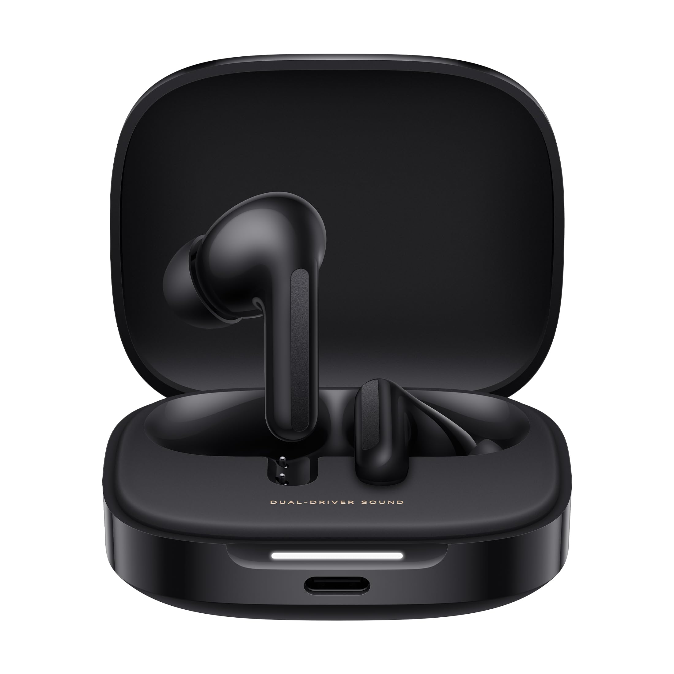 Redmi Buds 6 - Wireless Earbuds with 49dB Hybrid Active Noise Cancellation, Premium Dual-Driver Sound, Quad-Mic AI ENC for Clear Calls, Custom EQ, 42 Hours Playback, Dual Device Connection (Black)