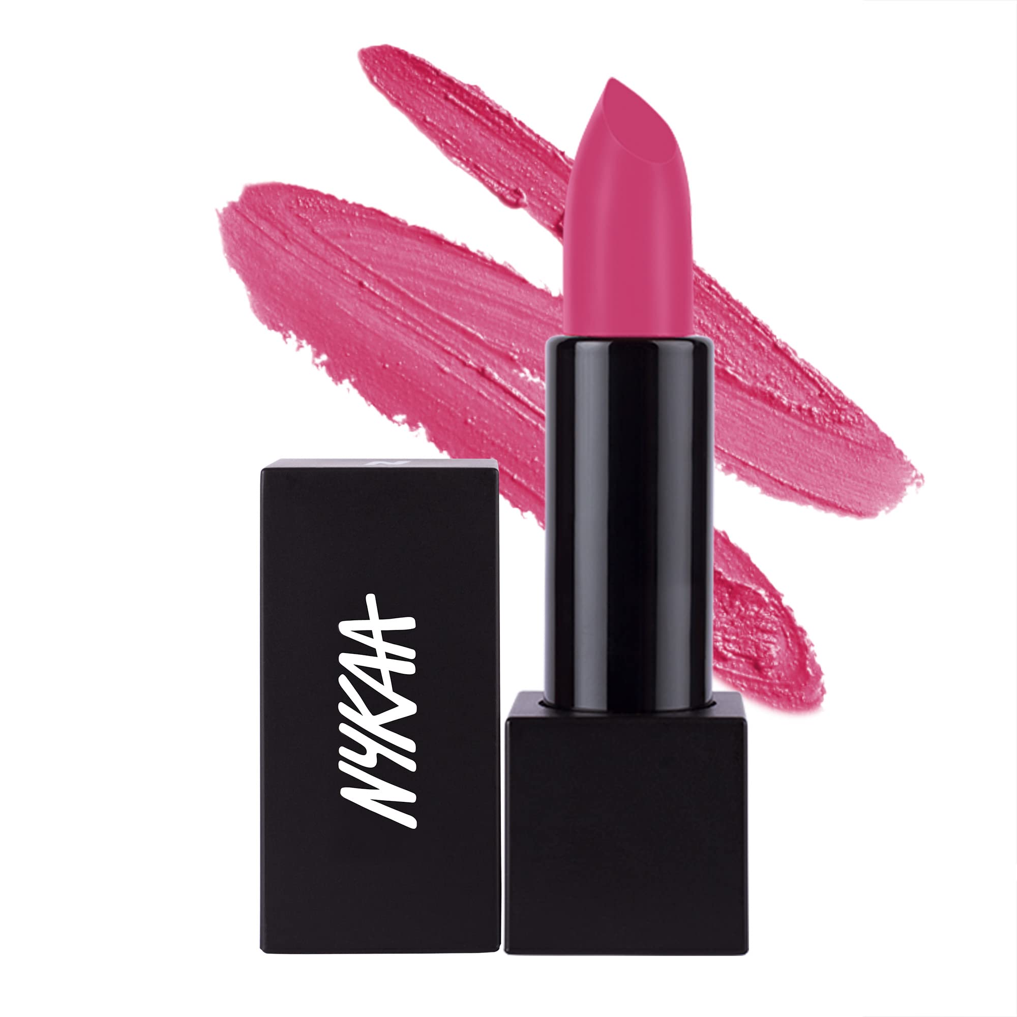 NykaaSo Matte! Lipstick (Pink Brat -05) - Pink - Super matte finish lipstick with jojoba oil fortified formula, long-wearing & weightless (4.2gm)