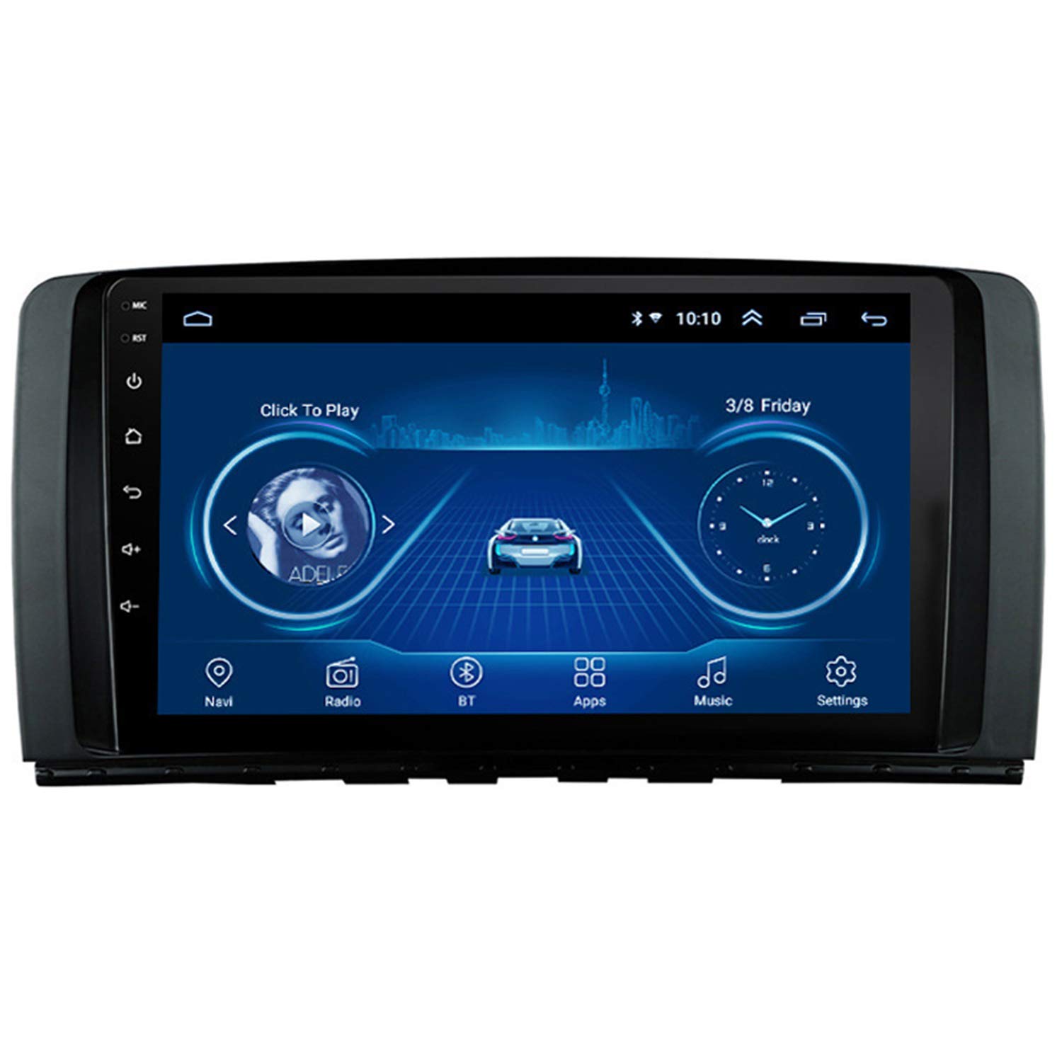 10'' Android 10 Car DVD GPS Navigation for Mercedes Benz R Class W251 R280 R300 R320 R350 GPS Radio Stereo Support Mirror Link Bluetooth Hands Free Steering Wheel Control