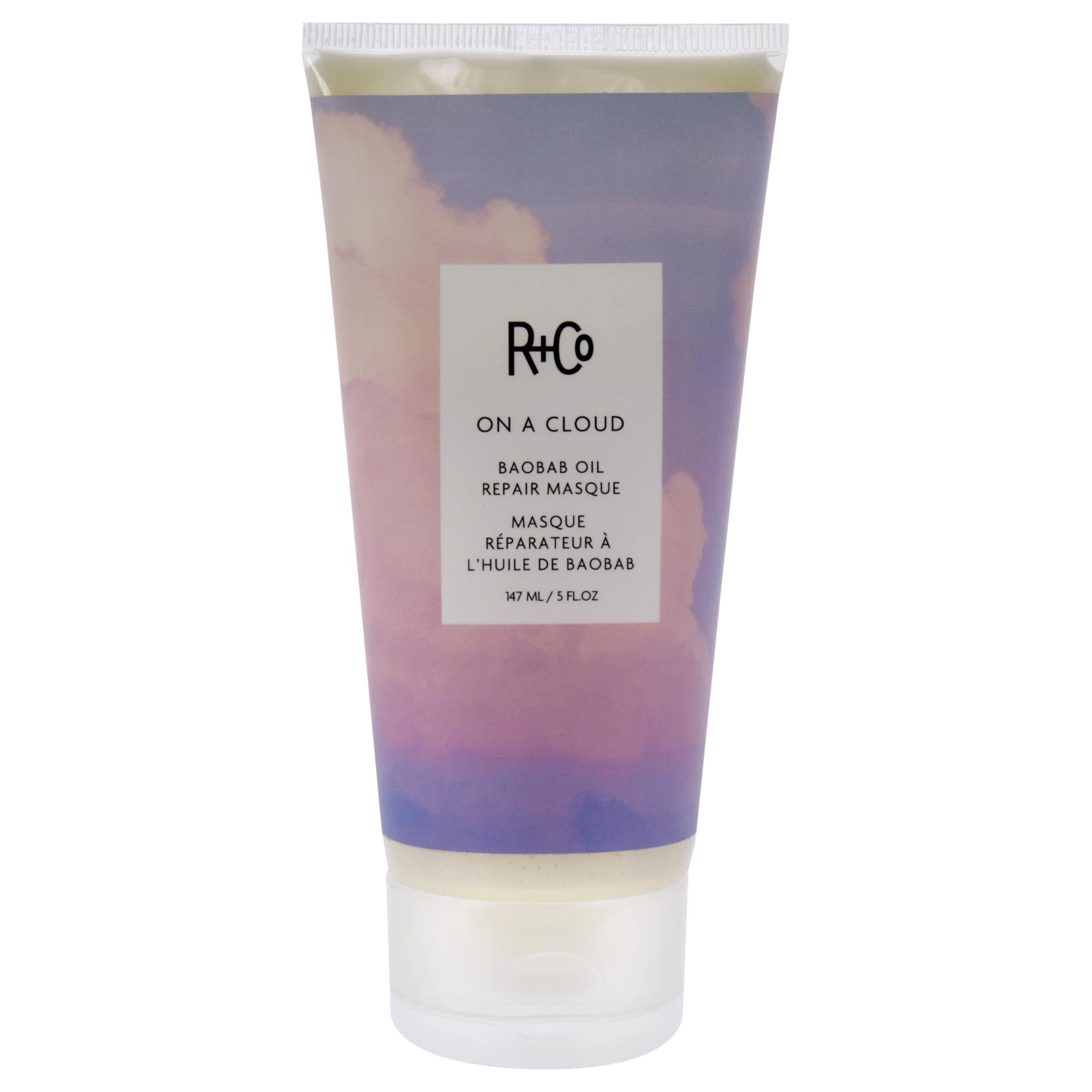 R+Co On A Cloud Baobab Oil Repair Masque | Delivers Nourishment + Strength + Elasticity | Vegan + Cruelty-Free | 5 Oz