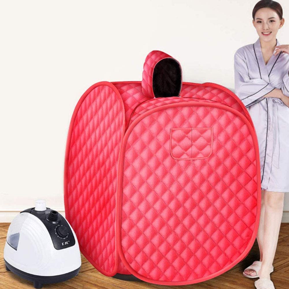 DSHUJC Steam Sauna Room, Portable Home Sweat Steamer Machine with 2L Generator Personal Cabin, Can be used for indoor weight loss,B