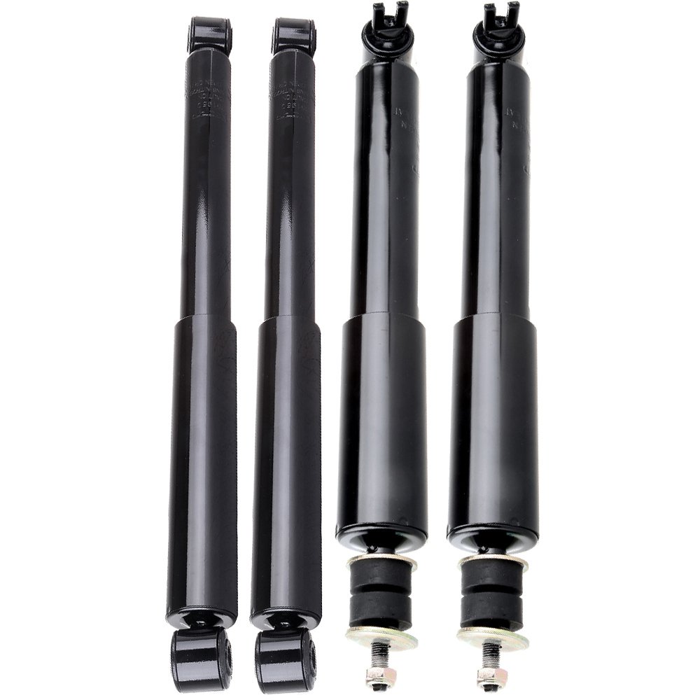 Shocks x4,OCPTY Front Rear Shocks Absorbers Struts for Chevy Fits 1999 2000 2001 2002 2003 2004 2005 2006 2007 for Chevy Silverado 1500,99-07 for GMC Sierra 1500 344380 37150 Auto Shocks (for 2WD-RWD)