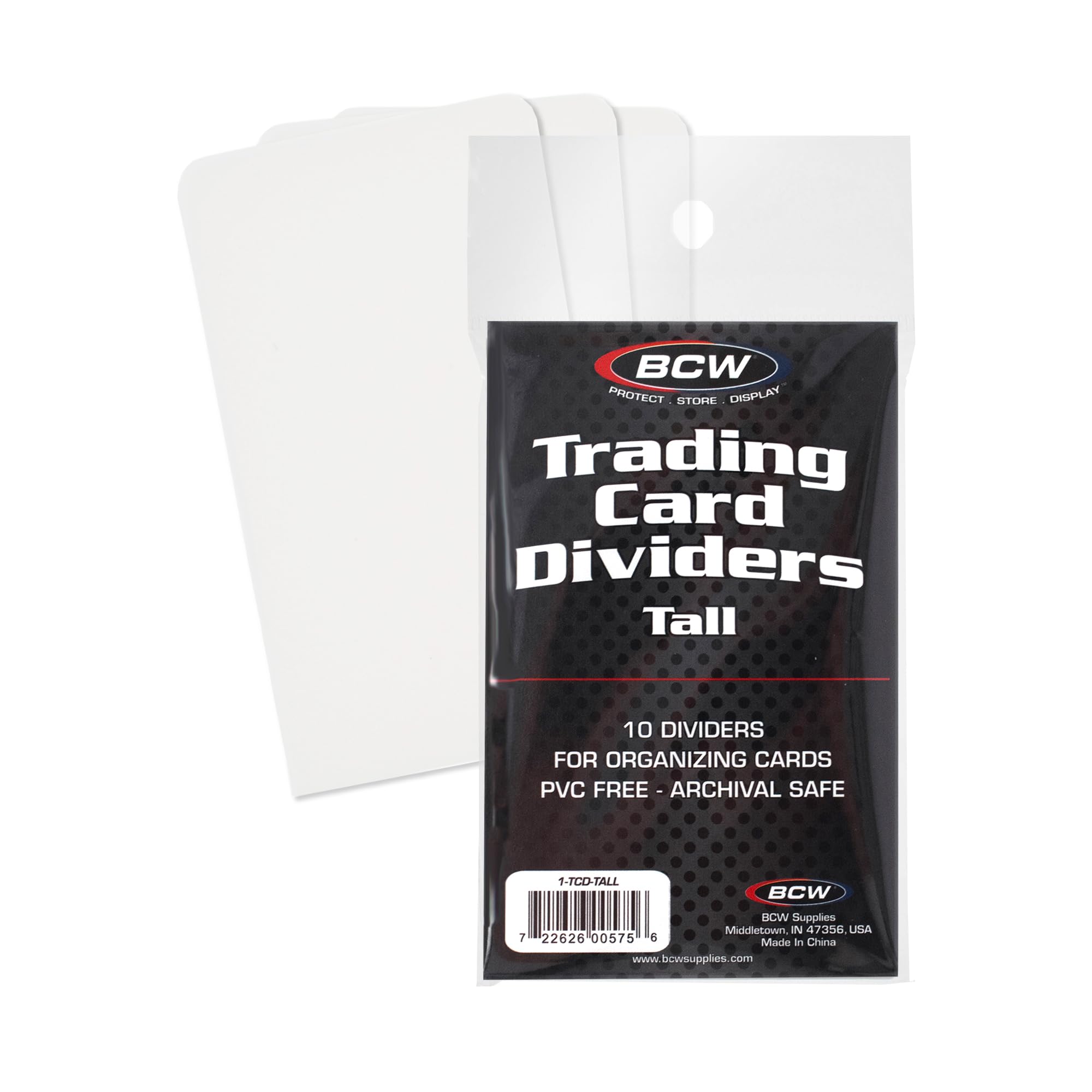 10 Ct BCW Tall Card Dividers