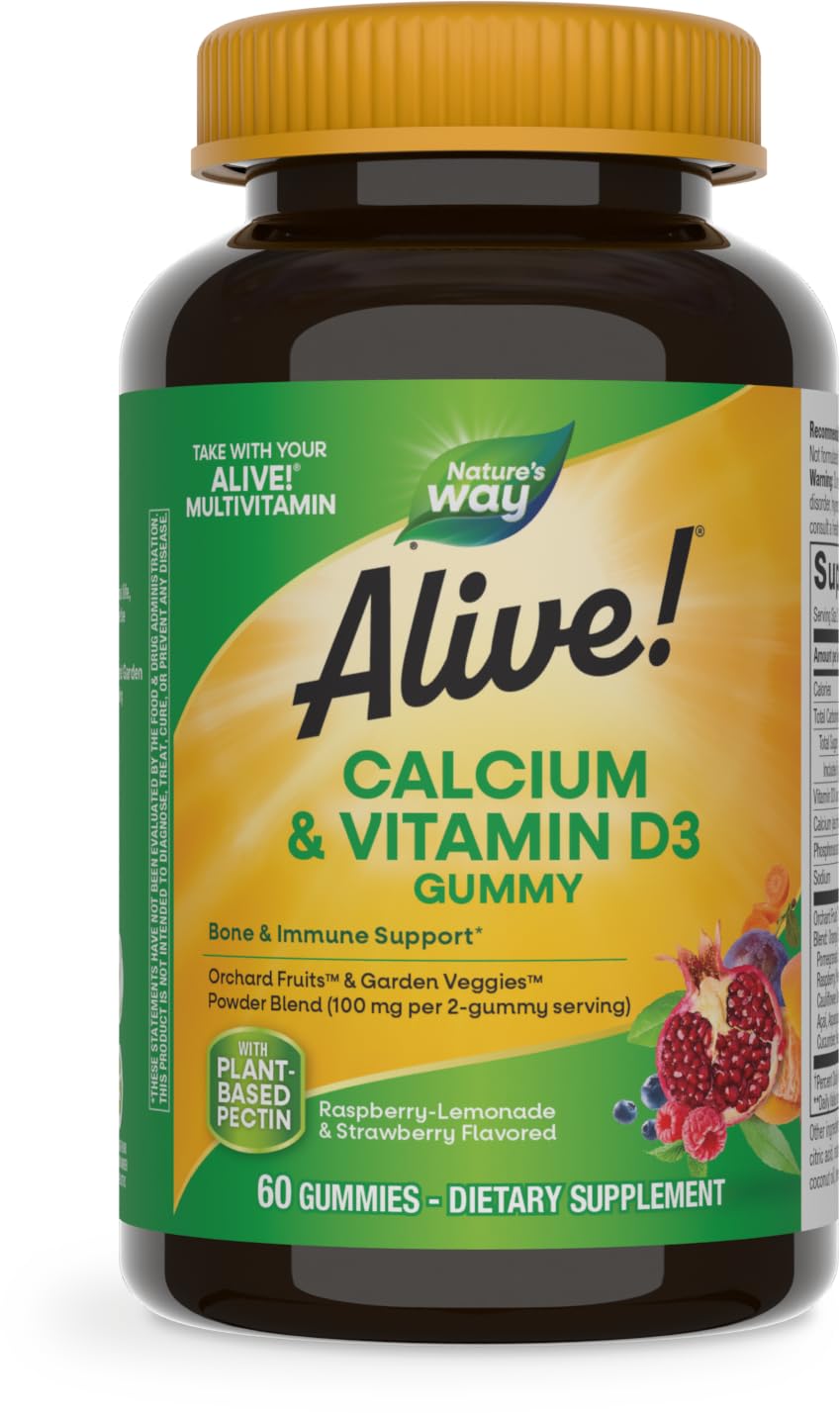 Nature's Way Alive Calcium + D3 Gummies 60'S