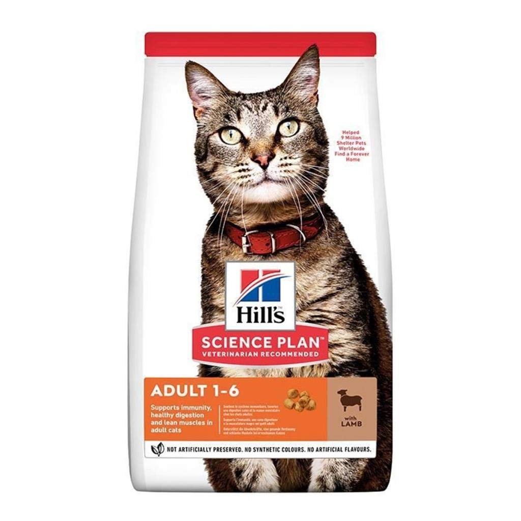 Hill's604067 Science Plan Adult Cat Food With Lamb 3kg